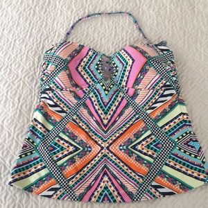 Jessica Simpson azteca print tankini size XL